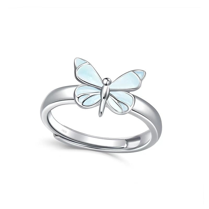 Anillo Mariposa Iluminada (PLATA 925)