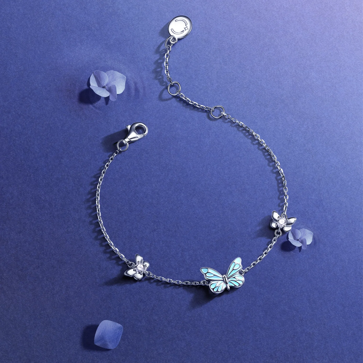 Set Mariposa Iluminada (PLATA 925)