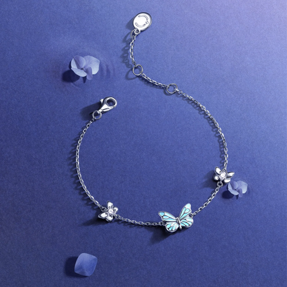 Set Mariposa Iluminada (PLATA 925)